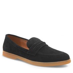 Lordsy Lasocki. Czarne lordsy Lasocki, bez wzorów, bez obcasa, bez zapięcia. Za 143.99 zł.