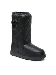 LOVE MOSCHINO Śniegowce JA24172G1HIT7000 Czarny. Czarne trapery i śniegowce Love Moschino, ze skóry. Za 1,149.00 zł.