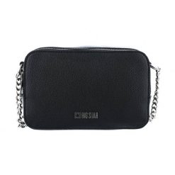 Czarna Stylowa Damska Torebka Big Star. Czarne listonoszki Big Star Accessories, z aplikacjami, ze skóry ekologicznej, bez dodatków. Za 159.00 zł.