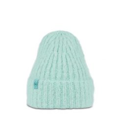 Czapka BUFF KNITTED & FLEECE BAND BEANIE EYLA. Zielone czapki Buff, bez wzorów. W wyprzedaży za 104.93 zł.