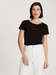 Cross Jeans Koszulka w kolorze czarnym rozmiar: XL. Czarne bluzki Cross Jeans, xl, bez wzorów, z bawełny, bez kołnierzyka, bez ramiączek. Za 57.20 zł.
