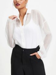 LA Angels Bluzka w kolorze białym rozmiar: S. Białe bluzki LA Angels, s, bez wzorów, bez kołnierzyka, bez ramiączek. Za 113.99 zł.