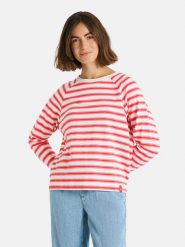 LIEBLINGSSTÜCK Bluza "Carry" w kolorze czerwono-białym rozmiar: L. Białe bluzy LIEBLINGSSTÜCK, l, bez wzorów, bez kaptura. Za 192.33 zł.