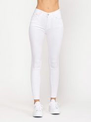 Tantra Dżinsy - Skinny fit - w kolorze białym rozmiar: XXL. Białe jeansy Tantra, xxl, z aplikacjami. Za 124.98 zł.
