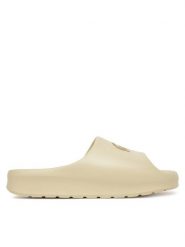 Lacoste Klapki 7-49CFA0025 Beżowy. Brązowe klapki Lacoste, bez wzorów, z tworzywa sztucznego, bez obcasa. Za 199.99 zł.
