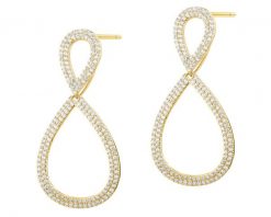 Kolczyki z mosiądzu pozłacane z cyrkoniami. Kolczyki Artelioni, z cyrkonią, pozłacane. Za 229.00 zł.