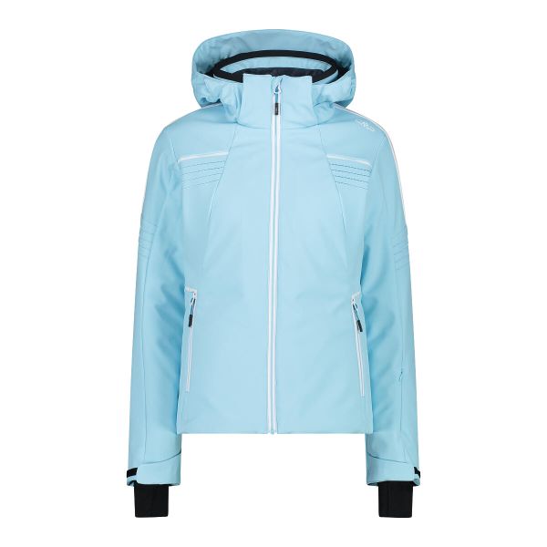 Damska kurtka narciarska softshell CMP. Niebieskie kurtki narciarskie CMP, xl, bez wzorów, z softshellu, bez kaptura, narciarskie. Za 957.95 zł.