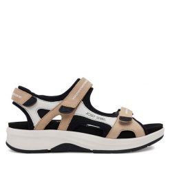 Sandały Josef Seibel. Brązowe sandały Josef Seibel, bez wzorów, bez obcasa, na płaskiej podeszwie, bez zapięcia. Za 449.99 zł.