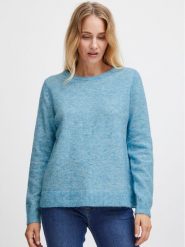 Fransa Sweter 20612833 Niebieski Regular Fit. Niebieskie swetry Fransa, l, bez wzorów, z syntetyku, bez ramiączek. Za 229.99 zł.