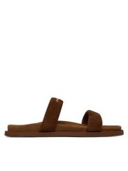 Inuikii Klapki Slaps 1004.003.0671 Brązowy ciemny. Brązowe klapki Inuikii, bez wzorów, ze skóry, bez obcasa. Za 839.99 zł.