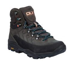 Buty Turystyczne Damskie Taryn Grain Skórzane. Szare trekkingi Trespass, z gumy, trekkingowe. Za 479.99 zł.