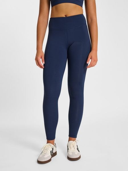 Damskie legginsy Hummel Pulse. Niebieskie legginsy Hummel, l, bez wzorów, z elastanu, z podwyższonym stanem. Za 168.00 zł.