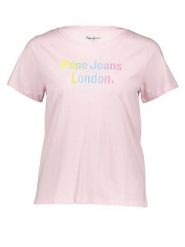 Pepe Jeans Koszulka w kolorze jasnoróżowym rozmiar: XL. Różowe bluzki Pepe Jeans, xl, bez wzorów, z bawełny, bez kołnierzyka, bez ramiączek. Za 65.85 zł.