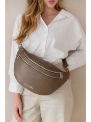 Anna Morellini Skórzana saszetka "Lolanda" w kolorze szarobrązowym - 36 x 22 x 12 cm rozmiar: onesize. Brązowe torby na ramię Anna Morellini, bez wzorów, z materiału, sportowe, przez ramię, bez dodatków. Za 260.99 zł.