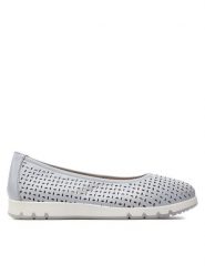 Caprice Baleriny 9-22551-42 Niebieski. Niebieskie baleriny Caprice, bez wzorów, ze skóry, bez obcasa. Za 203.99 zł.