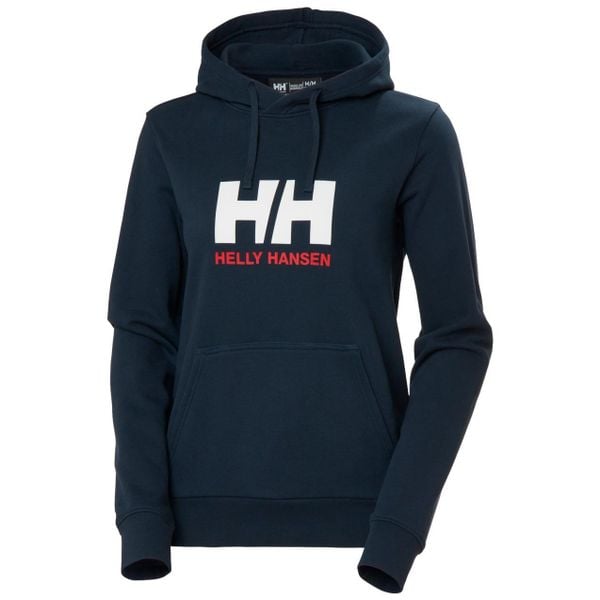Bluza damska z kapturem Helly Hansen Logo. Niebieskie bluzy Helly Hansen, na lato, s, bez wzorów, z bawełny, z kapturem. Za 339.00 zł.