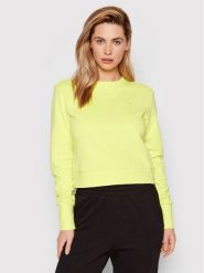 Adidas Bluza Cropped HE6922 Żółty Regular Fit. Żółte bluzy Adidas, bez wzorów, z bawełny, bez kaptura. Za 279.99 zł.