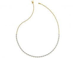 Naszyjnik z żółtego złota z brylantami - 45 cm - 0,87 ct - próba 585. Żółte naszyjniki Apart, z brylantem, złote. Za 18,990.00 zł.