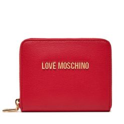 Mały Portfel Damski LOVE MOSCHINO. Czerwone portfele Love Moschino, bez wzorów. Za 249.99 zł.