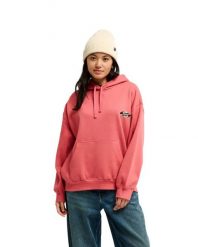 Bluza z kapturem dla Kobiety STANDARD Różowy. Czerwone bluzy Quiksilver, m, bez wzorów, z bawełny, z kapturem. Za 299.99 zł.
