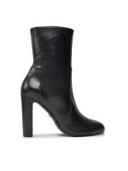 Stuart Weitzman Botki Vida 100 Zip Bootie SG232 Czarny. Czarne botki Stuart Weitzman, bez wzorów, ze skóry, bez obcasa, na słupku, bez zapięcia. Za 2,649.00 zł.