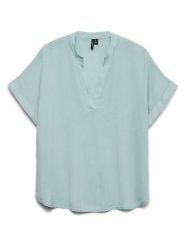 Vero Moda Bluzka w kolorze szarym rozmiar: XS. Szare bluzki Vero Moda, xs, bez wzorów, z wiskozy, bez kołnierzyka, bez ramiączek. Za 60.99 zł.