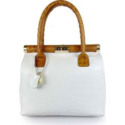 Lia Biassoni Skórzana torebka "Angitola" w kolorze białym - 38 x 28 x 15 cm rozmiar: onesize. Białe torebki klasyczne Lia Biassoni, bez wzorów, z materiału, bez dodatków. Za 304.99 zł.