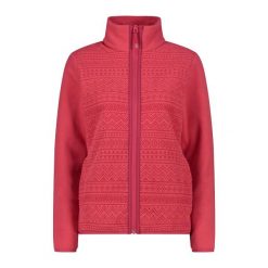 Bluza damska turystyczna CMP 34H0426. Czerwone bluzy CMP, xs, bez wzorów, bez kaptura. Za 382.50 zł.