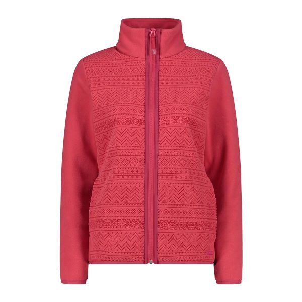 Bluza damska turystyczna CMP 34H0426. Czerwone bluzy CMP, s, bez wzorów, z materiału, bez kaptura. Za 387.05 zł.