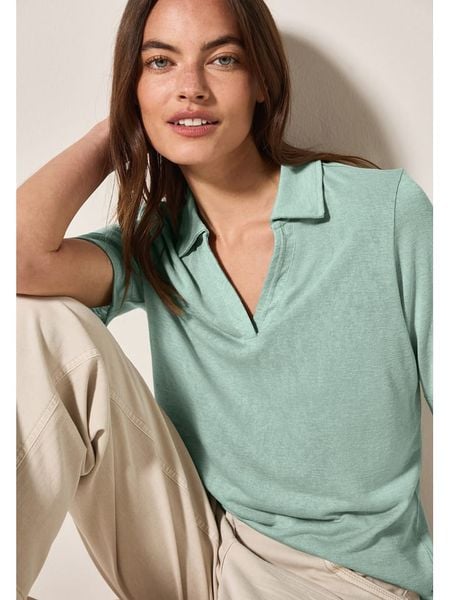 Cecil Koszulka w kolorze turkusowym rozmiar: M. Niebieskie bluzki Cecil, m, bez wzorów, bez kołnierzyka, bez ramiączek. Za 110.04 zł.
