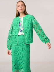 Gerry Weber Spódnica w kolorze zielonym rozmiar: 42. Zielone spódnice Gerry Weber, na co dzień, bez wzorów, z koronki, midi, proste. Za 214.95 zł.