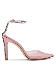 Stuart Weitzman Sandały Stuart Glam 100 Strappm SC002 Przezroczysty. Sandały Stuart Weitzman, bez wzorów, z tworzywa sztucznego, bez obcasa, na szpilce, bez zapięcia. Za 2,539.00 zł.