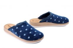 INBLU CT-40 004 granatowy, kapcie damskie. Niebieskie obuwie domowe Inblu, bez wzorów, bez zapięcia. Za 80.99 zł.