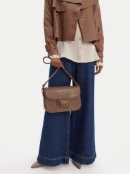 GINO ROSSI Torebka EO-LDA9024 Beżowy. Brązowe listonoszki Gino Rossi, bez wzorów, z materiału, bez dodatków. Za 279.99 zł.