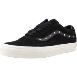 Tenisówki Vans Model Old Skool Kolor Czarny. Czarne trampki Vans, bez wzorów, ze skóry, bez zapięcia. Za 370.99 zł.