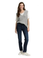 Tom Tailor Dżinsy - Straight fit - w kolorze granatowym rozmiar: W29/L32. Niebieskie jeansy Tom Tailor, l, bez wzorów, z podwyższonym stanem. Za 109.95 zł.