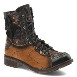 Rude Botki Maciejka Stylowe Obuwie Damskie Premium. Brązowe botki Maciejka, bez wzorów, z jeansu, bez obcasa, na obcasie, bez zapięcia. Za 467.99 zł.