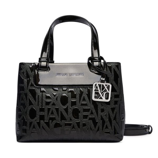 Torebka Armani Exchange. Czarne torebki klasyczne Armani Exchange, bez wzorów, bez dodatków. Za 589.99 zł.
