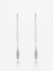 ATELIER DU DIAMANT Złote kolczyki-kreole "Daphné" z diamentami rozmiar: onesize. Szare kolczyki ATELIER DU DIAMANT, z diamentem, złote. Za 1,304.99 zł.