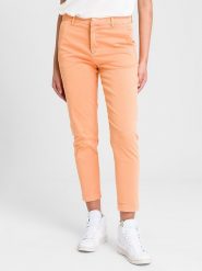 Cross Jeans Spodnie w kolorze pomarańczowym rozmiar: W26. Pomarańczowe spodnie materiałowe Cross Jeans, bez wzorów, z jeansu, z podwyższonym stanem. Za 66.16 zł.