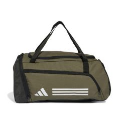 Torba adidas Essentials 3-Stripes Duffel S. Zielone torby na ramię Adidas, bez wzorów, z materiału, sportowe, na ramię, bez dodatków. Za 128.99 zł.