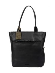 Burkely Skórzana torebka w kolorze czarnym - 33 x 37 x 10 cm rozmiar: onesize. Czarne torby na laptopa Burkely, bez wzorów, z materiału, na ramię. Za 334.60 zł.