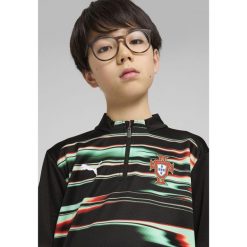 Młodzieżowa bluza przedmeczowa z zamkiem 1/4 Portugalia PUMA Black White. Biała bluzy Puma, m, bez wzorów, bez kaptura. Za 379.00 zł.