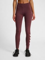 Legginsy wysoki stan z logo dla kobiet Hummel Pulse. Czerwone legginsy Hummel, na jesień, s, bez wzorów, z bawełny, z podwyższonym stanem, na fitness i siłownię. Za 151.00 zł.