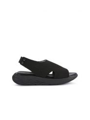 Geox Sandały "Spherica EC5" w kolorze czarnym rozmiar: 37. Czarne sandały Geox, bez wzorów, klasyczne, z otwartym noskiem, bez obcasa, bez zapięcia. Za 254.95 zł.