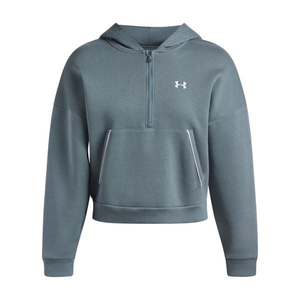 Bluza damska z kapturem Under Armour Rival Piped. Niebieskie bluzy Under Armour, l, bez wzorów, z bawełny, z kapturem. Za 297.60 zł.