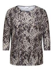 ONLY Carmakoma Bluzka w kolorze kremowo-brązowym rozmiar: XL-54. Brązowe bluzki Only Carmakoma, xl, bez wzorów, bez kołnierzyka, bez ramiączek. Za 73.95 zł.