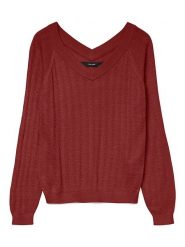 Vero Moda Sweter w kolorze bordowym rozmiar: S. Czerwone swetry Vero Moda, s, bez wzorów, bez ramiączek. Za 87.45 zł.