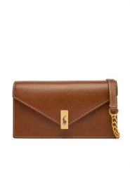 Polo Ralph Lauren Torebka 427961946003 Brązowy. Brązowe listonoszki Polo Ralph Lauren, bez wzorów, ze skóry, bez dodatków. Za 1,499.00 zł.