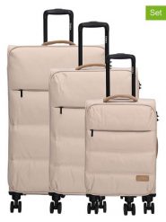 ZEBRA Walizki (3 szt.) w kolorze beżowym rozmiar: onesize. Brązowe walizki ZEBRA, bez wzorów. Za 739.99 zł.